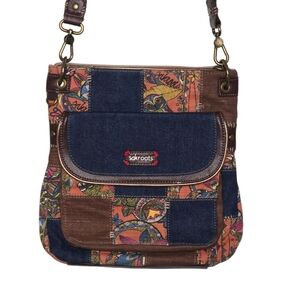 Sakroots Boho Colorful Artist Circle Flap Crossbody Bag